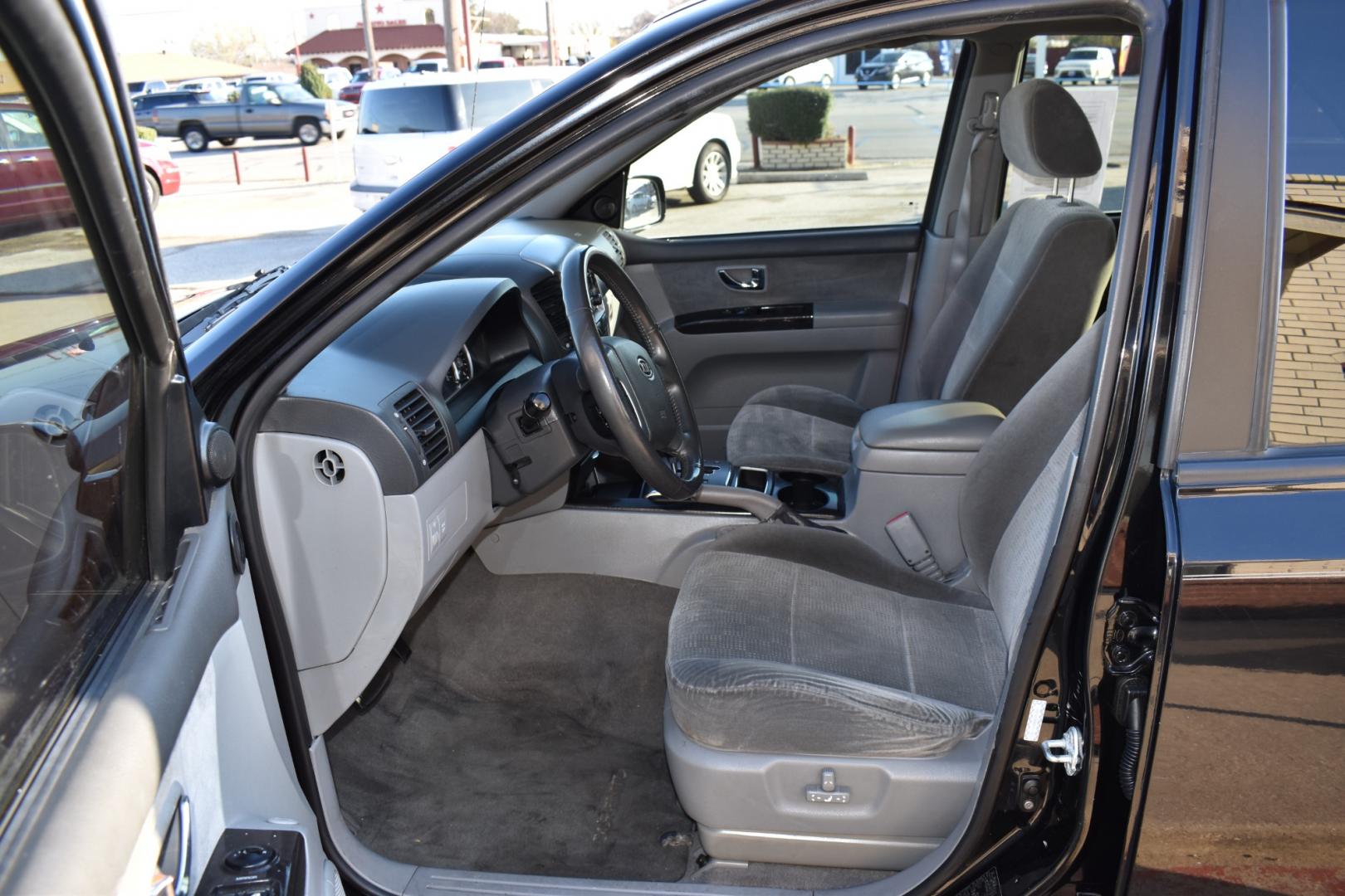 2008 Black /Gray Kia Sorento Base (KNDJD736985) with an V6 3.81 engine, 5 SPEED AUTOMATIC transmission, located at 5925 E. BELKNAP ST., HALTOM CITY, TX, 76117, (817) 834-4222, 32.803799, -97.259003 - When considering buying a used car like the 2008 Kia Sorento, there are several factors to take into account. Here are some potential reasons why you might consider purchasing this model: Affordability: The 2008 Kia Sorento is likely to be more affordable compared to newer SUVs. If you're on a bu - Photo#8